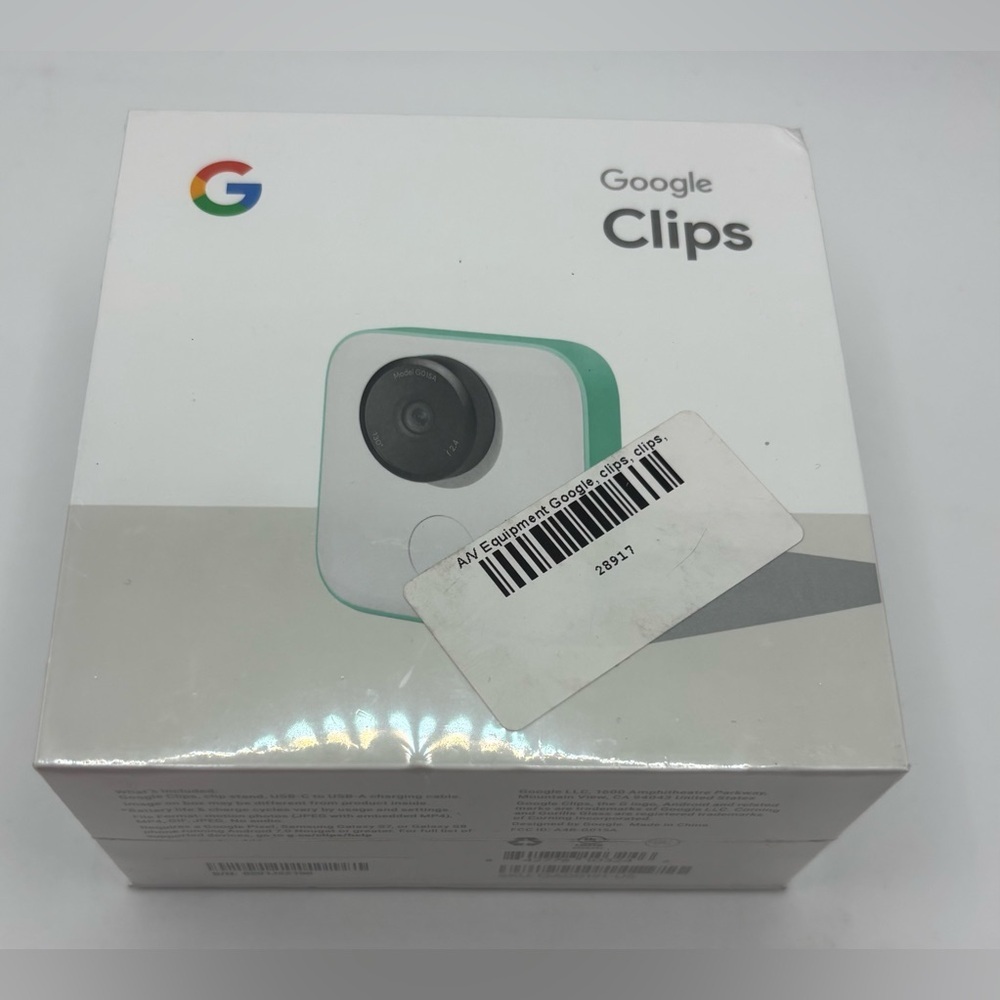 Google Clips Smart Camera 16GB Wi-Fi Bluetooth New Sealed